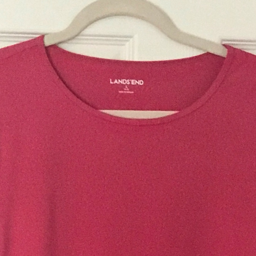 🌟HP🌟NWOT Land’s End Hot Pink Rash Guard - Picture 3 of 6
